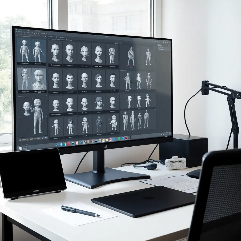 Professioneller Character Artist präsentiert Portfolio bei Spieleentwickler