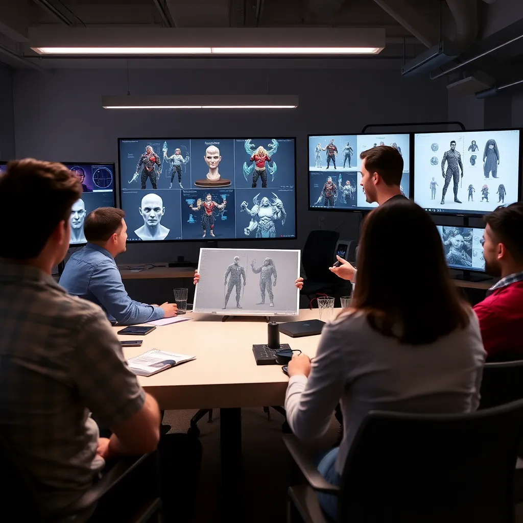 Professioneller Character Artist präsentiert Portfolio bei Spieleentwickler